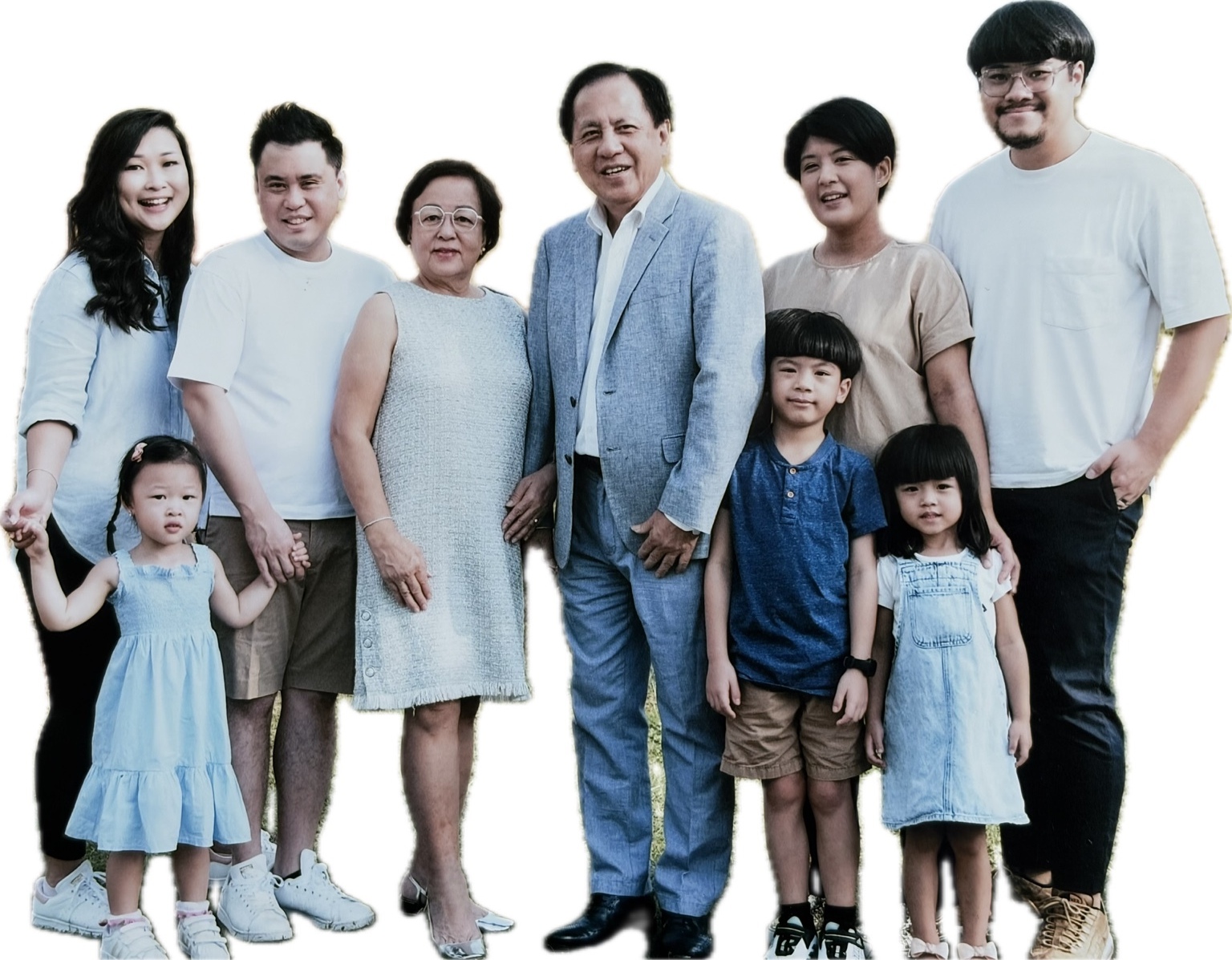 Lawrence and Moyra Leong with their complete family, including Gabriel